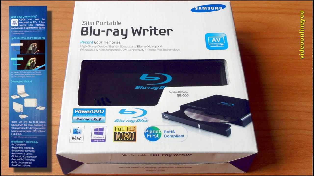Samsung Bd Writer Se 506 Mac Software